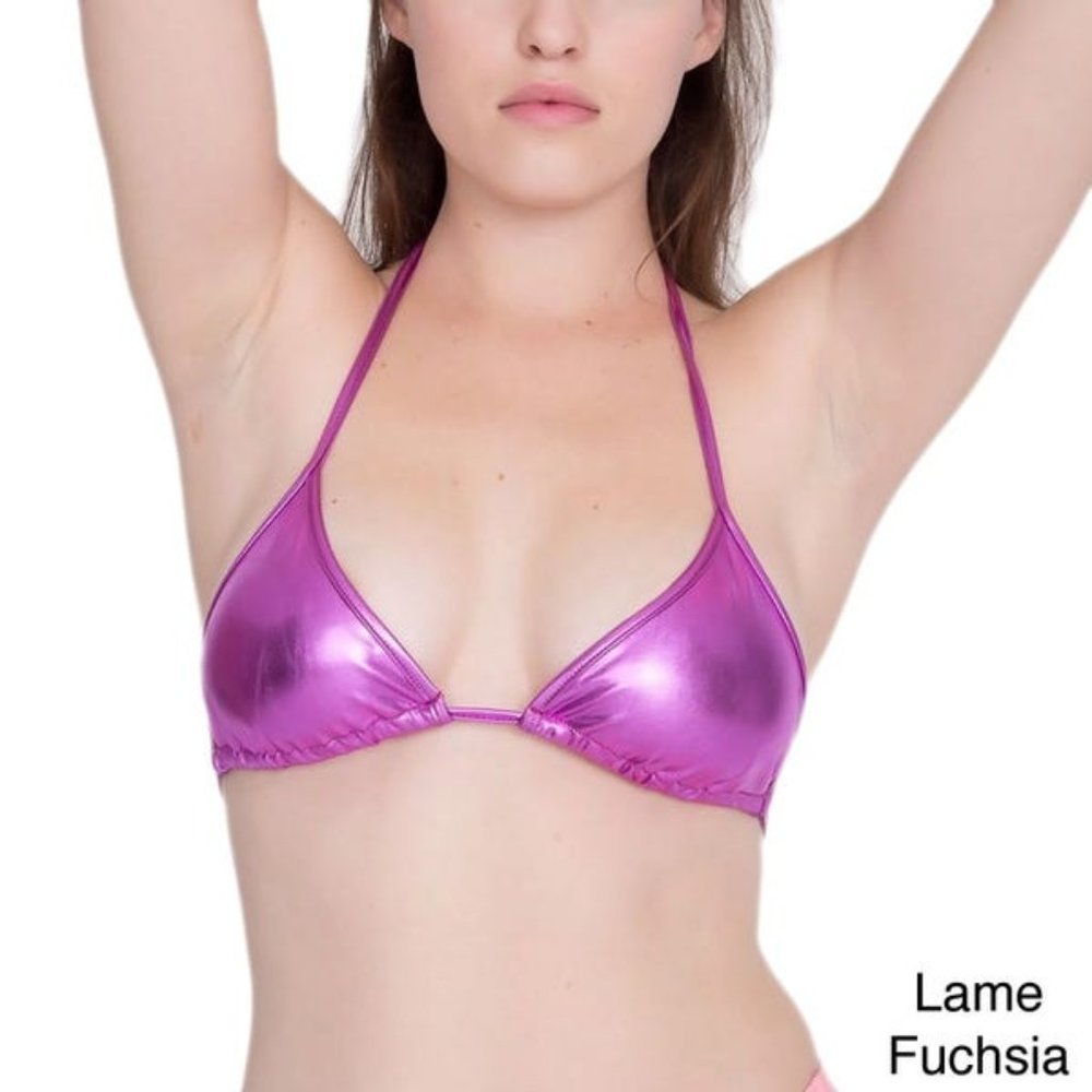American Apparel metallic bikini